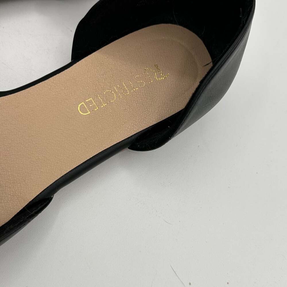 Restricted ballet flats women's size 9.5 black square toe dress shoes - Picture 5 of 7